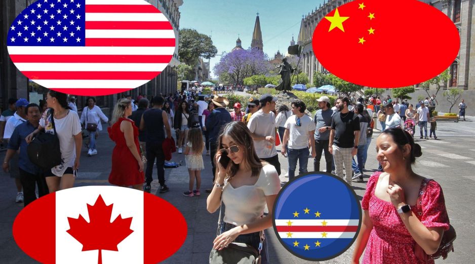 Turistas internacionales recorren los diversos destinos de México; Estados Unidos destaca como el principal país de origen de los visitantes. EL INFORMADOR / ARCHIVO