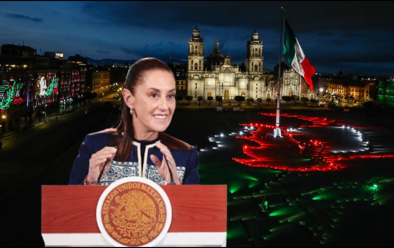 Claudia Sheinbaum encabezará su segunda ceremonia del Grito de Independencia desde el balcón central de Palacio Nacional ante miles de asistentes. EFE / J. Méndez / SUN / ARCHIVO