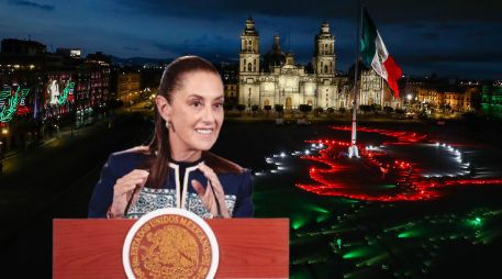 Claudia Sheinbaum encabezará su segunda ceremonia del Grito de Independencia desde el balcón central de Palacio Nacional ante miles de asistentes. EFE / J. Méndez / SUN / ARCHIVO