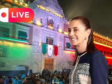 La Mandataria mexicana dará el Grito de Independencia desde el balcón de Palacio Nacional ante miles de asistentes al Zócalo. EFE / J. Méndez / SUN / ARCHIVO