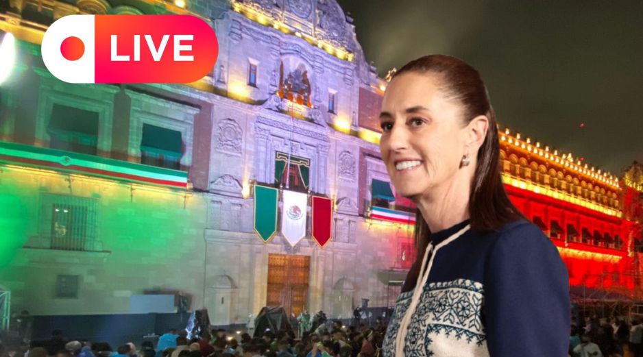 La Mandataria mexicana dará el Grito de Independencia desde el balcón de Palacio Nacional ante miles de asistentes al Zócalo. EFE / J. Méndez / SUN / ARCHIVO