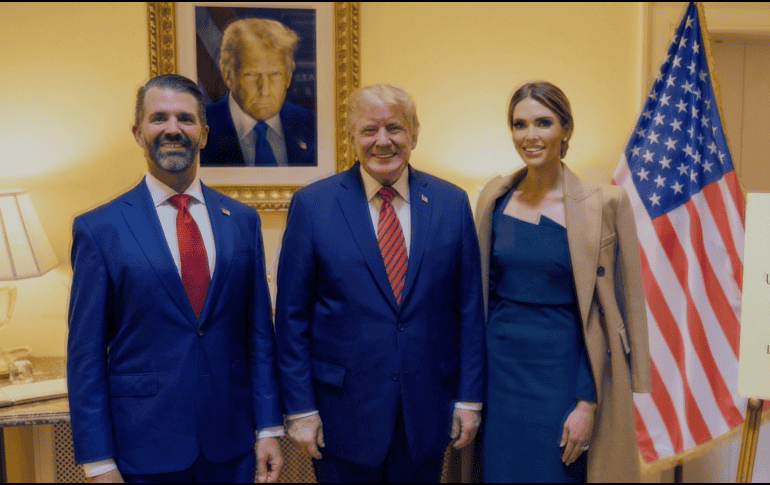 La pareja también defendió públicamente la relación y aseguró que el apoyo económico había sido un regalo personal y que las celebraciones no tuvieron una motivación política. ESPECIAL/IG/@bettinatrump