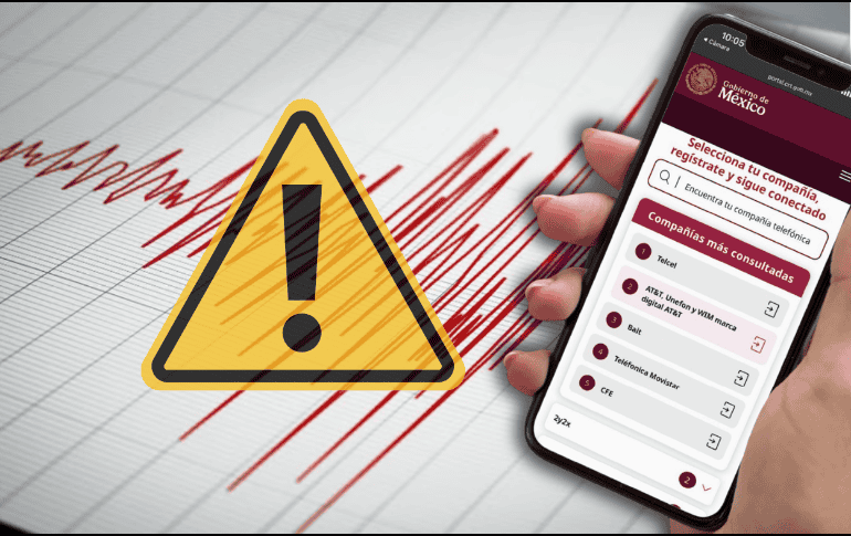 Conoce qué pasará con la alerta sísmica en tu celular durante el Segundo Simulacro Nacional 2026 en México si no realizaste el registro de tu línea telefónica a tiempo. ESPECIAL/CRT/Canva