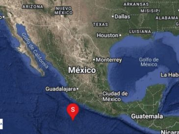El sismo ocurrió a las 14:38 horas con 10 km de profundidad y no dejó afectaciones materiales. X/@SismologicoMX.