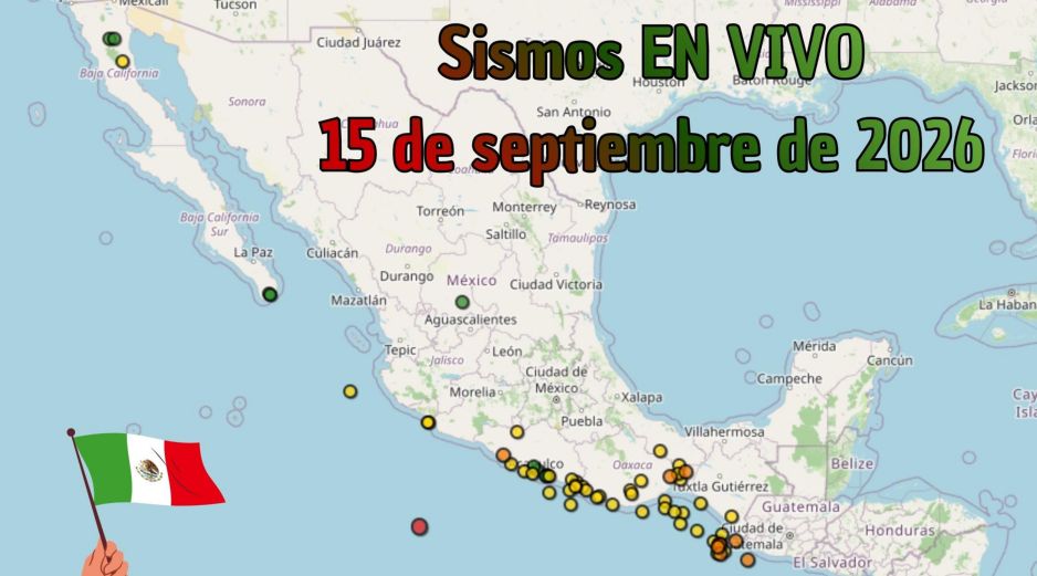 EN VIVO | Sismos en México | Martes 15 de septiembre. ESPECIAL / SSN