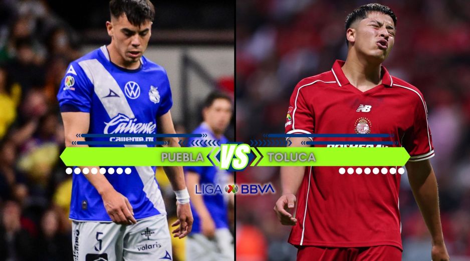 Puebla y Toluca se enfrentan en la cancha del Estadio Cuauhtémoc en partido correspondiente a la fecha 7 del Apertura 2026. ESPECIAL / IMAGO7 y CANVA