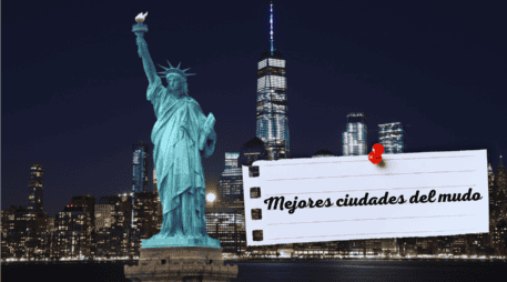 Nueva York encabeza la lista mundial, consolidando su innegable poderío económico. ESPECIAL / CANVA