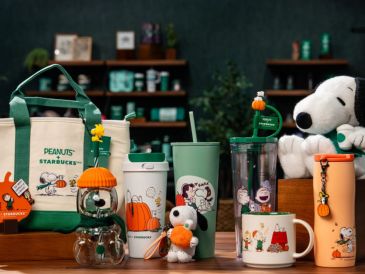 La cadena implementa una estrategia especial para la esperada llegada de los productos de Peanuts al país. ESPECIAL/STARBUCKS.