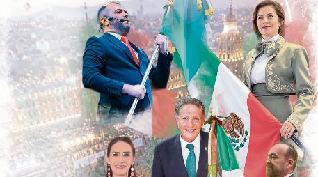 Los presidentes de los municipios del área metropolitana de Guadalajara celebraron la Independencia de México con el tradicional Grito. EL INFORMADOR/D. Ávalos