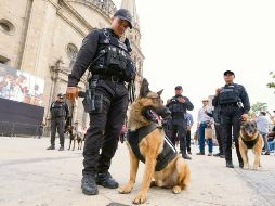Tres mil 700 elementos municipales y estatales resguardaron las celebraciones del 15 de septiembre en el Centro de Guadalajara.  ESPECIAL