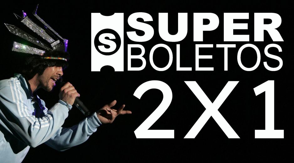 Superboletos tiene nueve conciertos en la Arena Guadalajara al 2x1 solo HOY 16 de septiembre; entre ellos, boletos para Jamiroquai. EL INFORMADOR / ARCHIVO