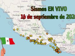 EN VIVO | Sismos en México | Miércoles 16 de septiembre. ESPECIAL / SSN