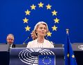Ursula Von der Leyen no hizo ninguna referencia a los juegos en línea ni a los chatbots de IA, pero el proyecto de ley se aplicará tanto a las redes sociales como a los asistentes de inteligencia artificial, los chatbots y los juegos en línea. AFP / J. C. Verhaegen