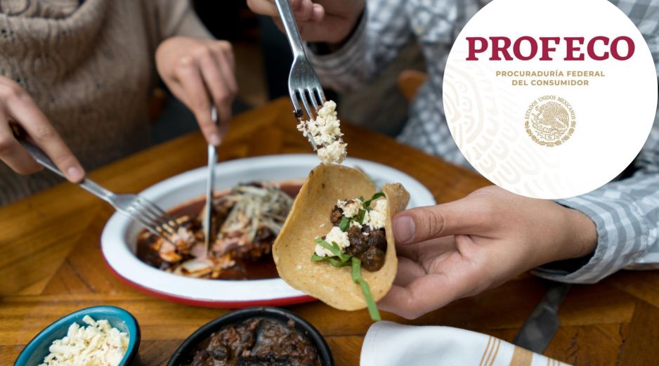 La Profeco recuerda los derechos de los consumidores al acudir a restaurantes y bares. ESPECIAL / CANVA y Profeco