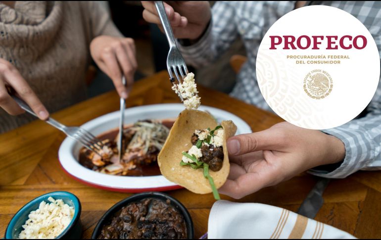 La Profeco recuerda los derechos de los consumidores al acudir a restaurantes y bares. ESPECIAL / CANVA y Profeco