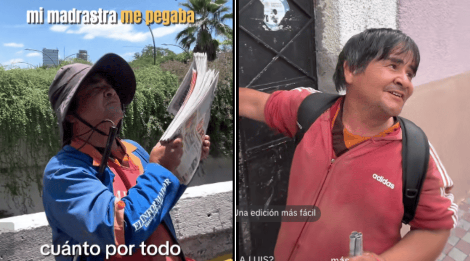 En esta ocasión, el lente de la cámara se enfocó en las calles de la capital de Jalisco para documentar la realidad de Luis  quien sale todos los días a ganarse el sustento. ESPECIAL/TikTok/los4sanchez_