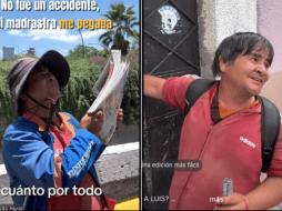 En esta ocasión, el lente de la cámara se enfocó en las calles de la capital de Jalisco para documentar la realidad de Luis  quien sale todos los días a ganarse el sustento. ESPECIAL/TikTok/los4sanchez_