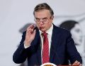 Ebrard reitera que México seguirá trabajando en la revisión comercial sin atarse al calendario electoral de Estados Unidos. EFE/ARCHIVO.