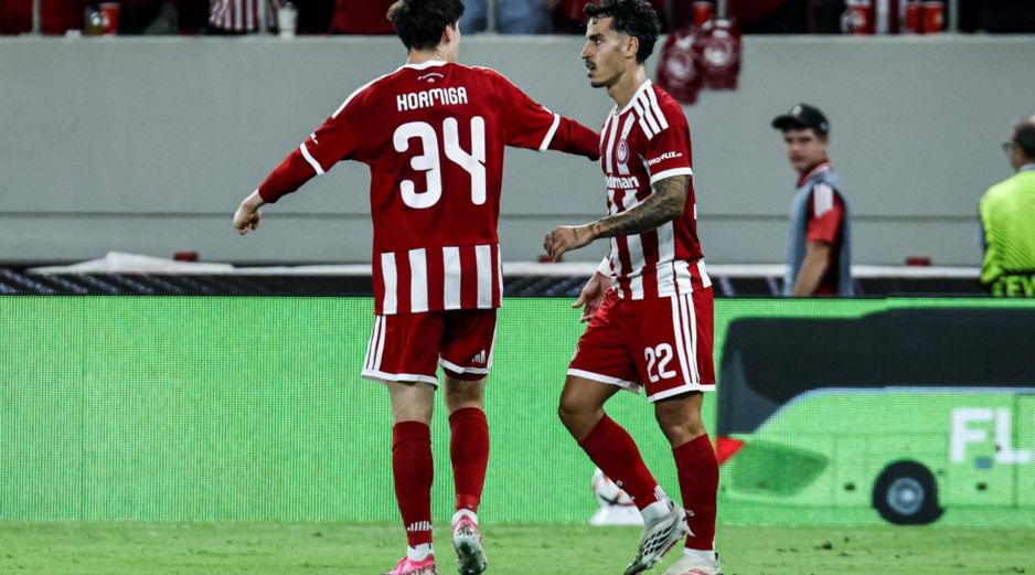 La “Hormiga” ya suma cuatro goles en seis partidos con Olympiacos. EFE / A. PAPAKONSTANTINOU