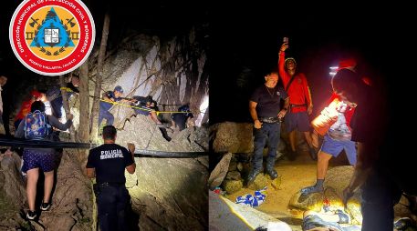 A raíz de este rescate, la dependencia emitió una serie de directrices para quienes planean visitar ríos, cascadas y otras áreas naturales de Puerto Vallarta. ESPECIAL / FACEBOOK Protección Civil y Bomberos Puerto Vallarta