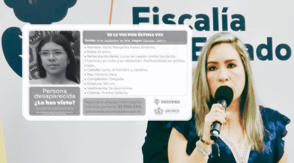 La vicefiscal confirmó que Karla Margarita Pérez Jiménez era alumna del sexto semestre de una licenciatura encaminada a la salud. ESPECIAL