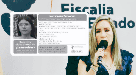 La vicefiscal confirmó que Karla Margarita Pérez Jiménez era alumna del sexto semestre de una licenciatura encaminada a la salud. ESPECIAL