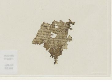 Este pedazo de papel tiene mil 700 años y pudo pertenecer a un lector de Egipto. EFE / Universidad de Utrecht