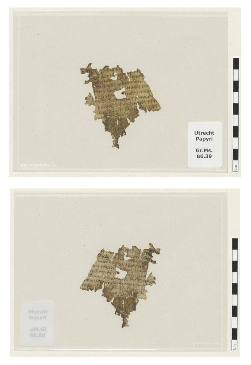 &nbsp;Un pequeño fragmento de 'La Odisea' de Homero de unos mil 700 años de antigüedad ha sido identificado en la Biblioteca de la Universidad de Utrecht, en Países Bajos.EFE/Universidad de Utrecht