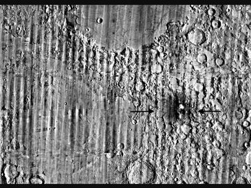 El hallazgo se produjo durante una revisión rutinaria de datos del Lunar Reconnaissance Orbite. EFE/ Nasa Goddard/Intuitive Machines/robert Wagner
