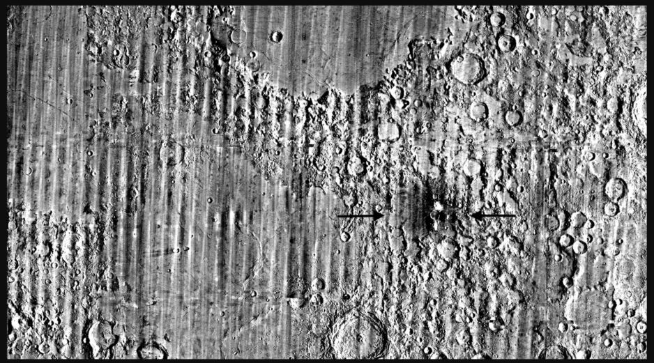 El hallazgo se produjo durante una revisión rutinaria de datos del Lunar Reconnaissance Orbite. EFE/ Nasa Goddard/Intuitive Machines/robert Wagner