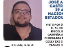 Según los datos de su ficha de búsqueda, José Antonio Castro presuntamente fue privado de la libertad cuando conducía su vehículo con placas de circulación VHL 879E. ESPECIAL