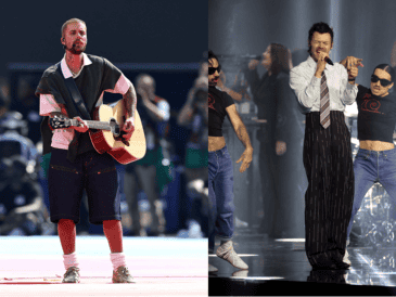 Los cantantes Justin Bieber y Harry Styles figuran ahora como posibles headliners de este popular espectáculo. AFP / CANVA