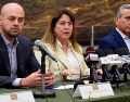 El fiscal Fernando Blumenkron ofreció una rueda de prensa luego de que se confirmara la detención de Javier "N". EFE/T. Rivera