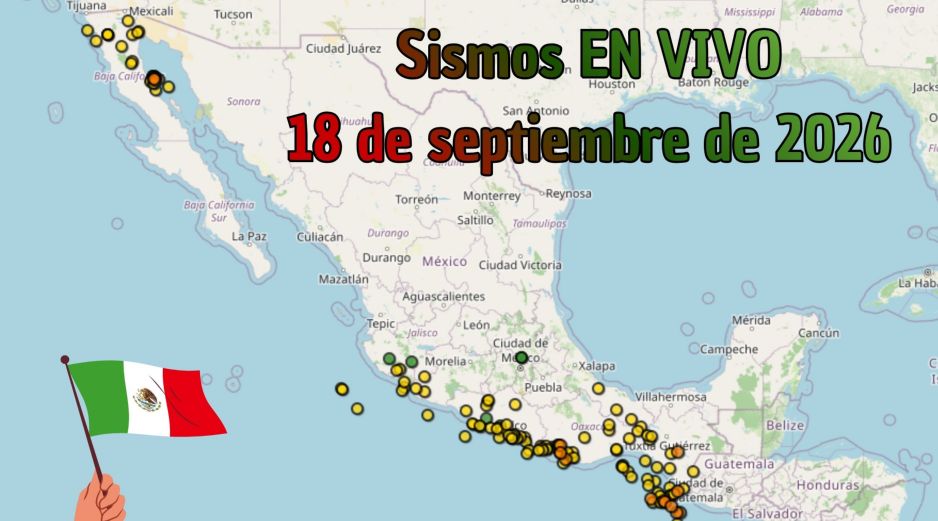 EN VIVO | Sismos en México | Viernes 18 de septiembre. ESPECIAL / SSN