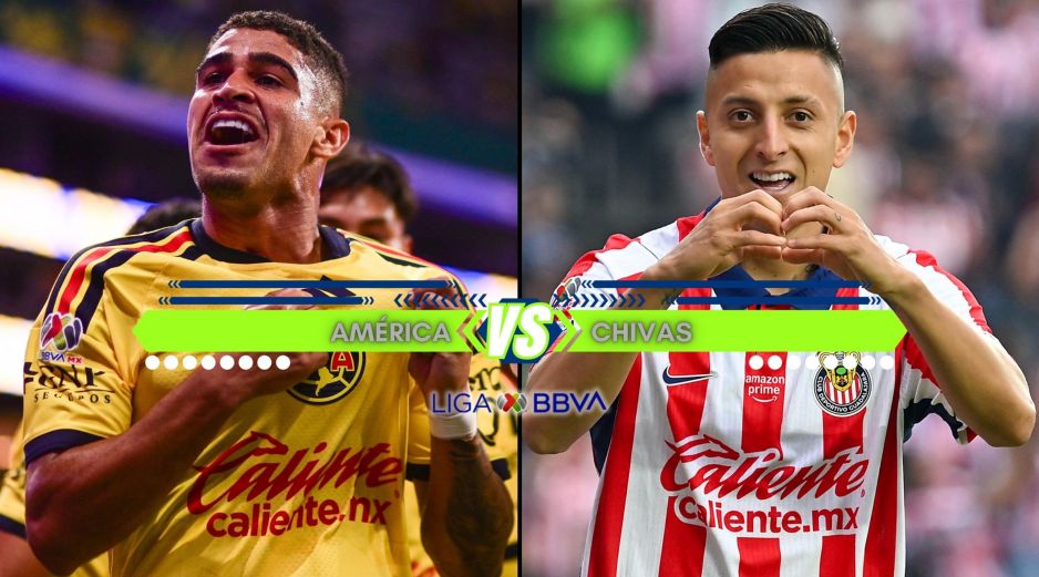 América y Chivas llegan al Clásico Nacional entre los primeros puestos del Apertura 2026. ESPECIAL / IMAGO7 y CANVA