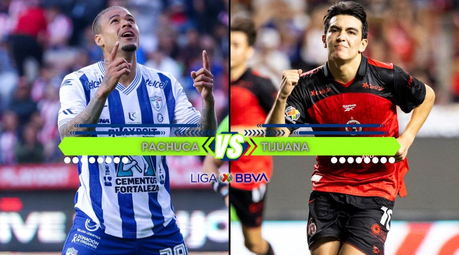 Pachuca y Tijuana se enfrentan este domingo en la Jornada 9 del Apertura 2026. ESPECIAL / IMAGO7 y CANVA