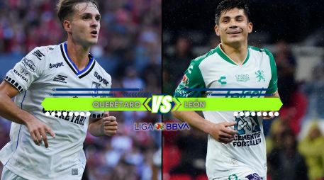 Querétaro y León llegan al partido con 13 puntos en el Apertura 2026. ESPECIAL / IMAGO7 y CANVA