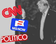 El veto anunciado afecta tanto a MS NOW como a CNN, dos importantes cadenas de noticias de Estados Unidos. EFE/EPA/POOL
