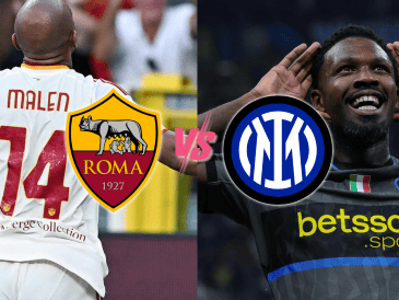 Quien se lleve la victoria en el Olímpico se quedará momentáneamente en la cima de la tabla de la Serie A. EFE / CANVA