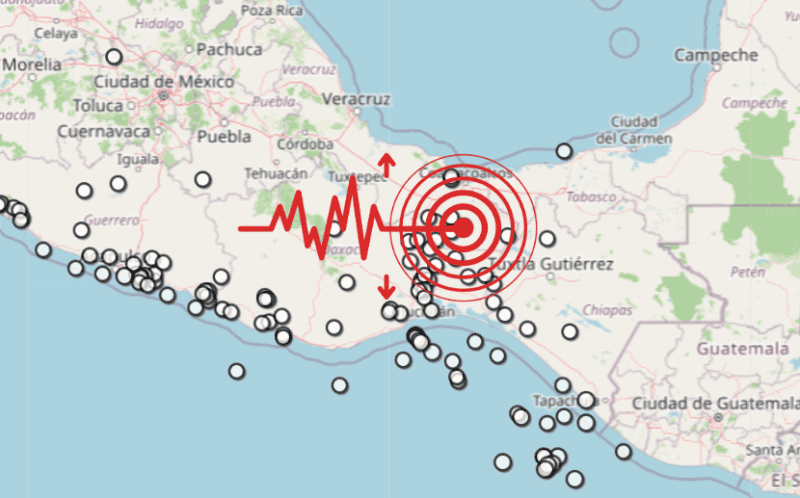 &nbsp;Sismo en Veracruz. ESPECIAL / SSN