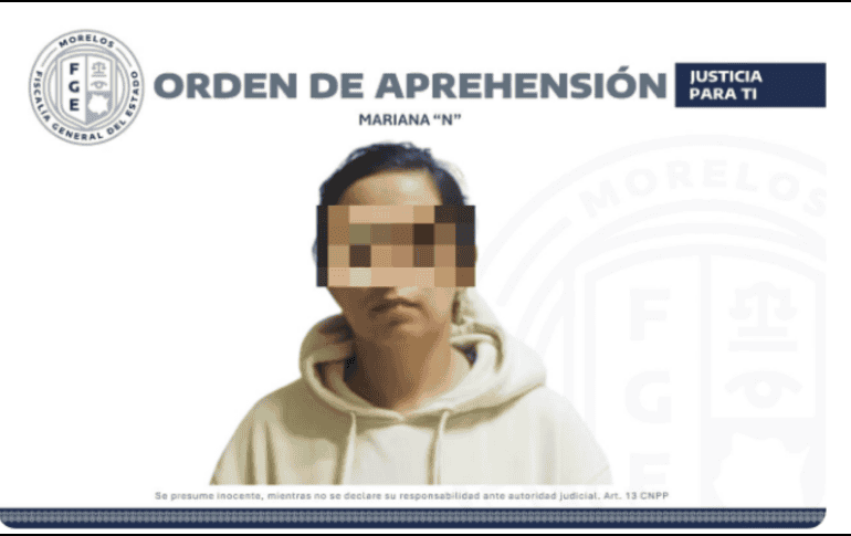 Las autoridades obtuvieron información que presuntamente relacionaría a Mariana “N” con el homicidio de estudiante de la Academia Militarizada “Ollin Cuauhtémoc” ESPECIAL / FISCALÍA GENERAL DEL ESTADO DE MORELOS