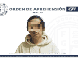 Las autoridades obtuvieron información que presuntamente relacionaría a Mariana “N” con el homicidio de estudiante de la Academia Militarizada “Ollin Cuauhtémoc” ESPECIAL / FISCALÍA GENERAL DEL ESTADO DE MORELOS