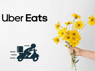 Las opciones promocionadas por Uber Eats permiten solicitar flores amarillas y complementos desde distintos establecimientos. MAGNIFIC / CANVA