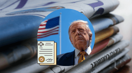 Tras el veto de Trump, las principales cadenas de televisión de Estados Unidos: ABC, CBS, Fox News y NBC, acordaron suspender la cobertura conjunta de los actos de Trump. EFE / ARCHIVO / ESPECIAL / CANVA