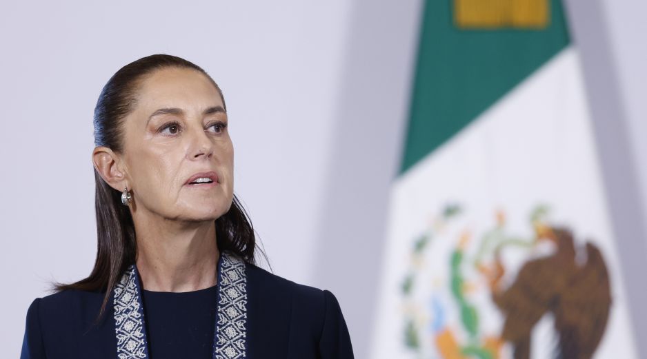 Sheinbaum pidió a la población mantenerse atenta a información oficial del SMN y Protección Civil. EFE/S. Gutiérrez