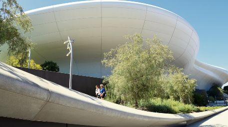 Fachada del Museo Lucas de Arte Narrativo en Los Ángeles, Estados Unidos. AFP