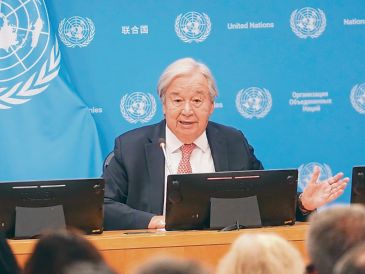 El secretario general de la ONU, António Guterres, será el anfitrión de la Asamblea General. AFP