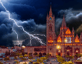 Los modelos de pronóstico indican que los acumulados de agua serán significativos en prácticamente toda la metrópoli tapatía. ESPECIAL / CANVA