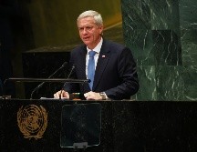 El presidente de Chile, José Antonio Kast, interviene en la Asamblea General de las Naciones Unidas en la sede de la ONU. AP/H. Khalifa
