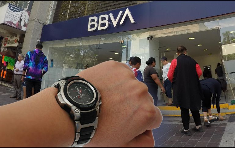 Conoce el cambio que sufrirán todas las sucursales de BBVA México. EL INFORMADOR / ARCHIVO